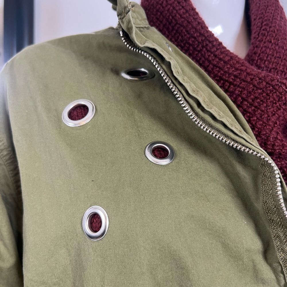 Love Tree Olive Utility Jacket - Picture 5 of 7